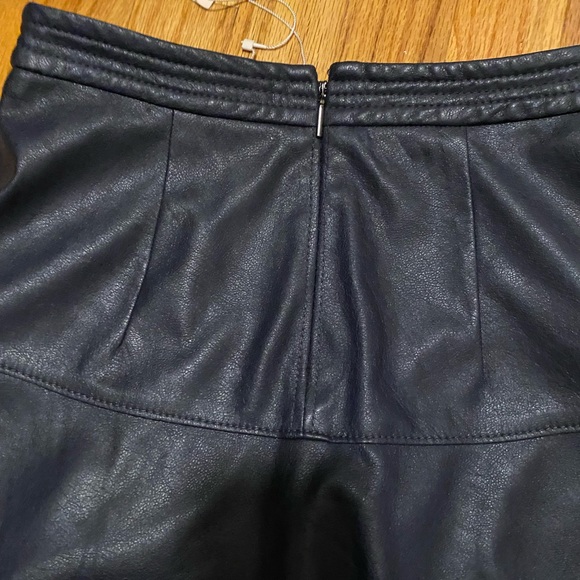 Rebecca Taylor Vegan Leather Mini Skirt - Picture 4 of 6